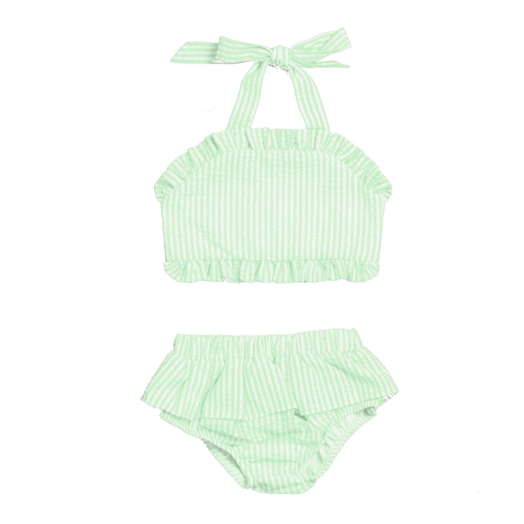 Seersucker One Piece and Two Piece Swimsuits