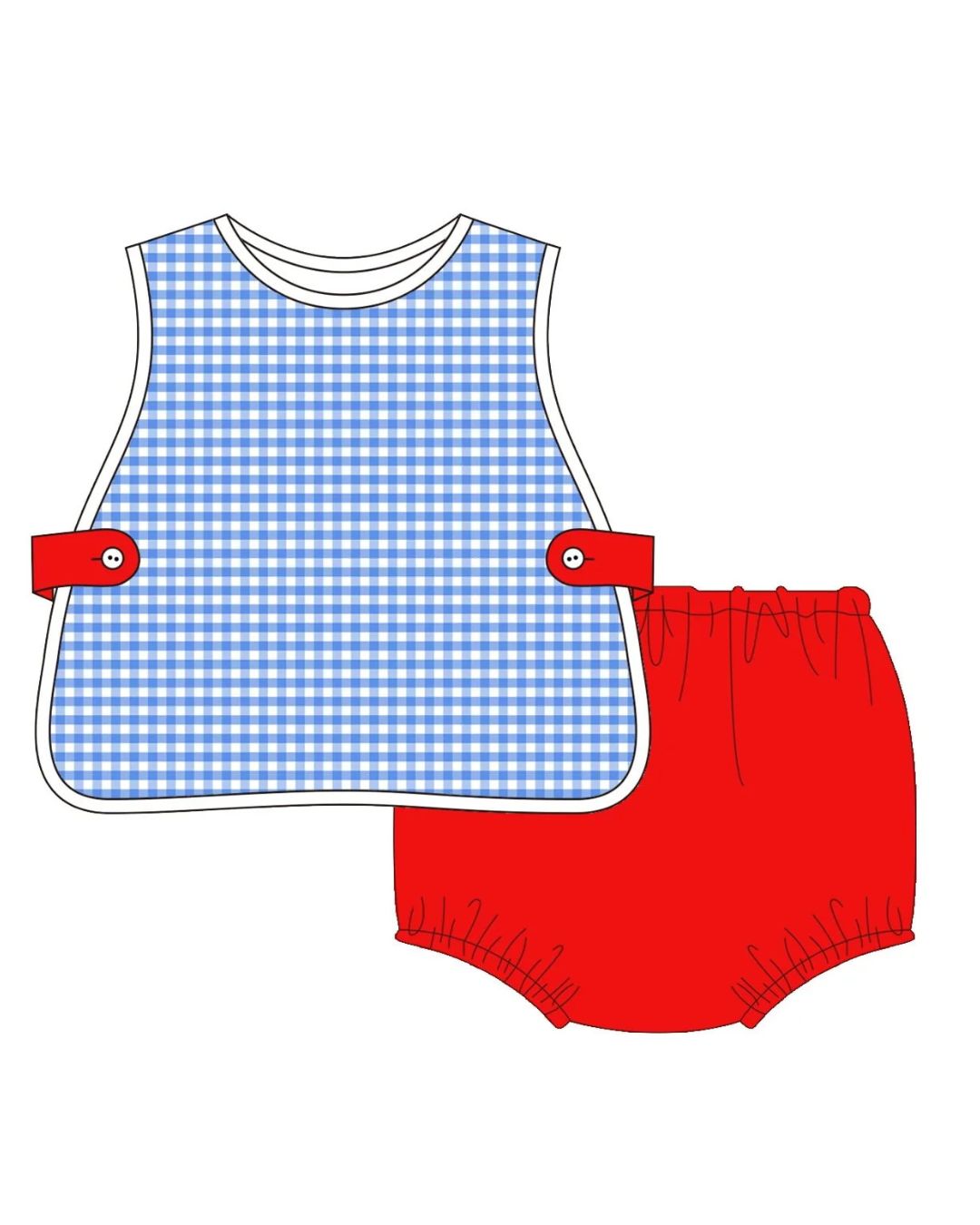 Aspen Woven Patriotic Boys Apron