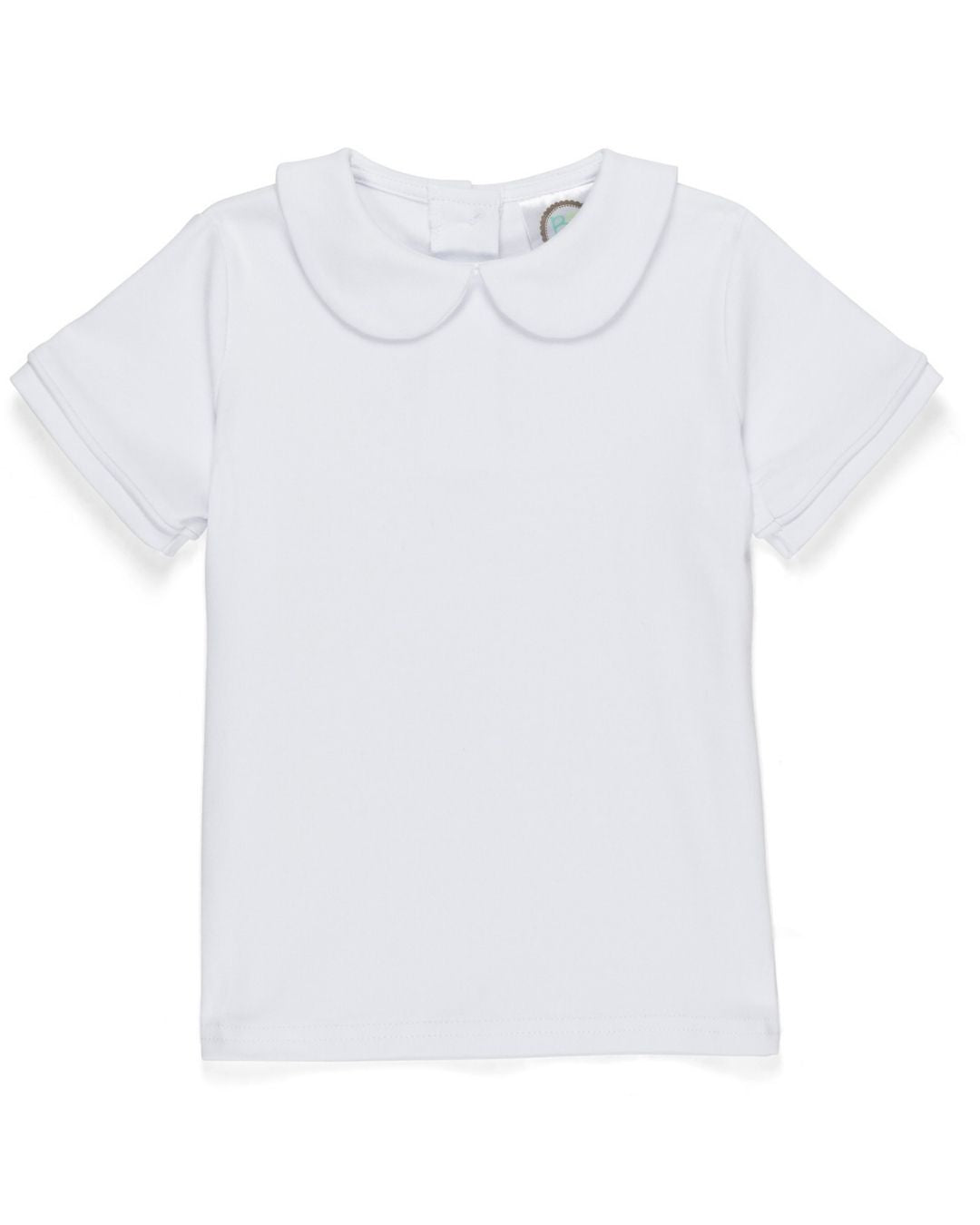 Short Sleeve Peter Pan Collar Tee Shirt