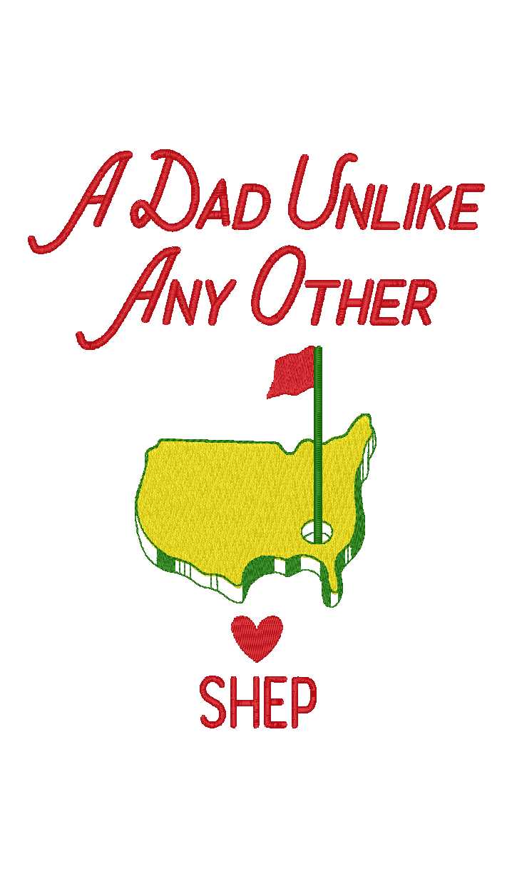 Father's Day Golf Large Microfiber Towel
