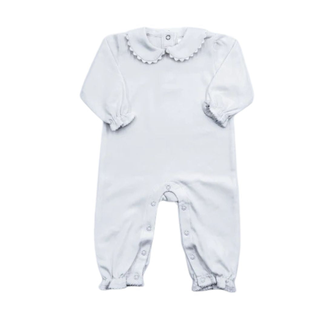 Girls Ric-Rac Collared Romper
