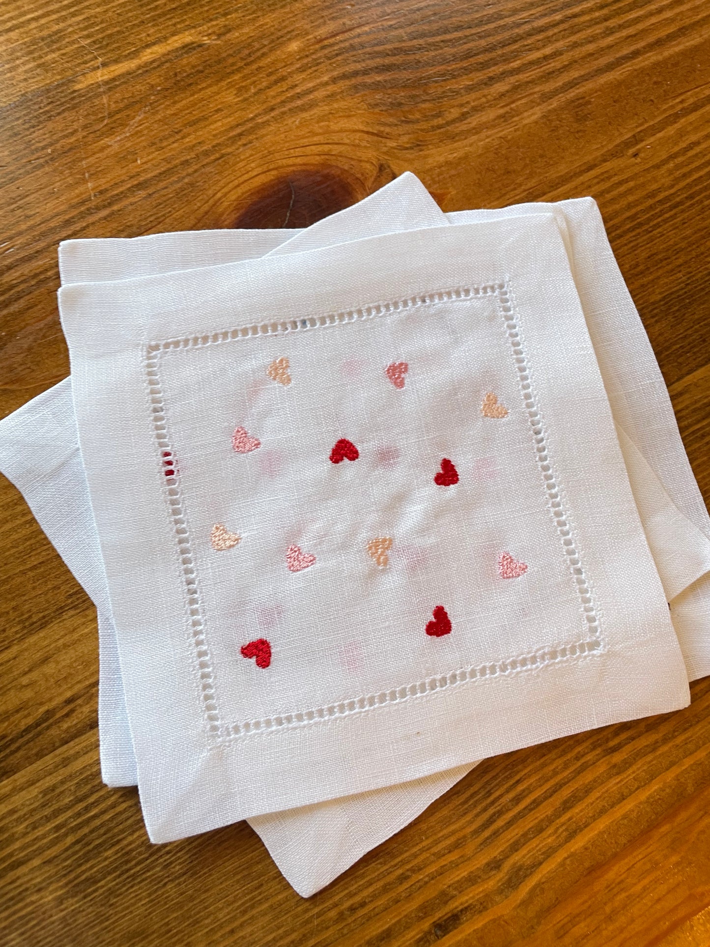 Confetti Hearts Cocktail Napkins (Set of 4)