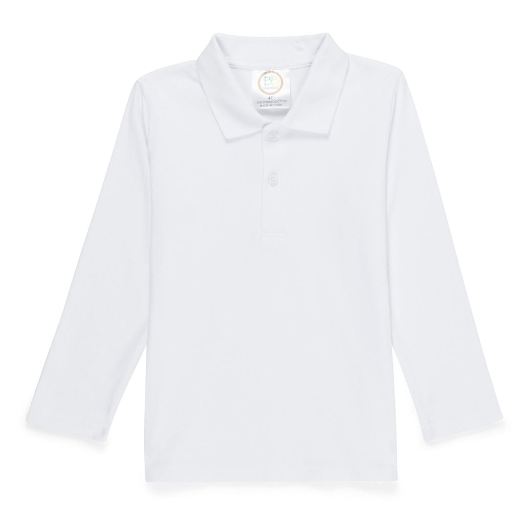Christmas Boys Long Sleeve Collared Shirt