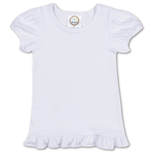 Custom Ruffle Short Sleeve Shirt