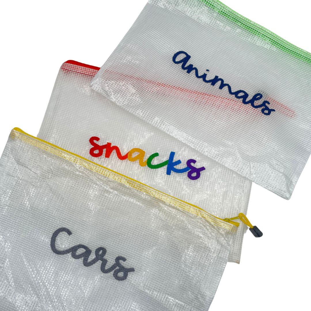 Personalized Mesh Zipper Bag