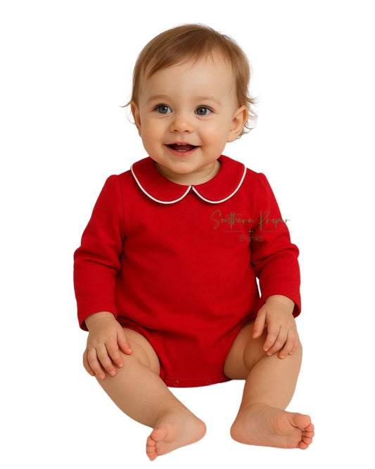 Christmas Piping Long Sleeve Bubble