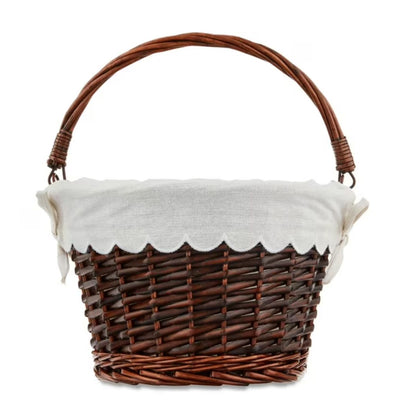 Lined Wicker Easter Basket