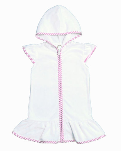 Girls Hooded Terry Swimsuit Coverup
