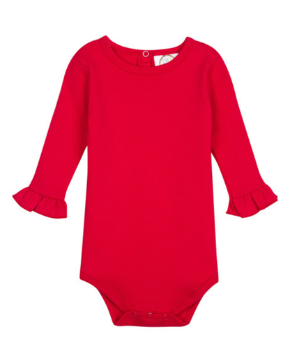 Christmas Girls Peter Pan Collar Shirt and Bodysuit