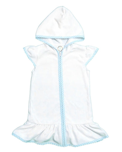 Girls Hooded Terry Swimsuit Coverup
