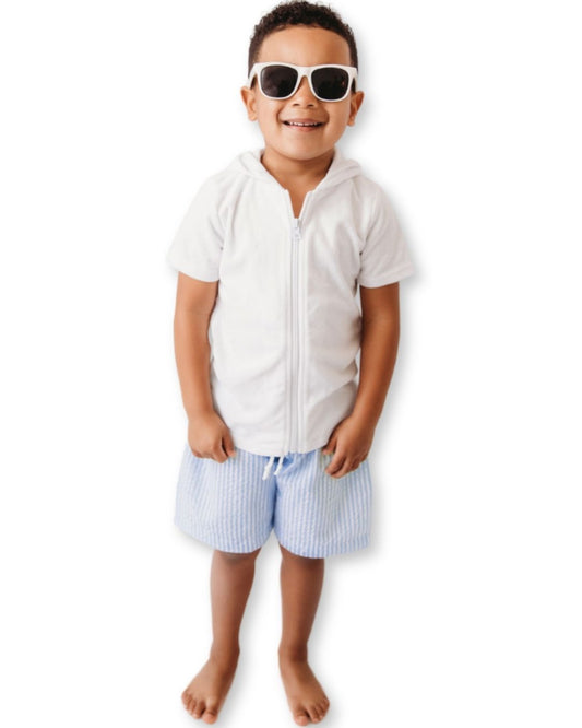 Boys Hooded Terry Swimsuit Coverup