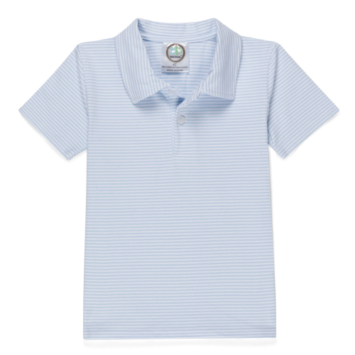 Valentines Stripe Boys Collared SS Shirt