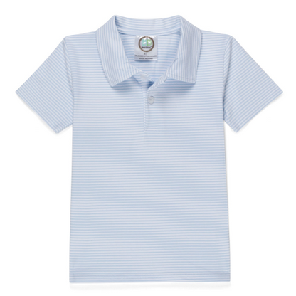 Valentines Stripe Boys Collared SS Shirt