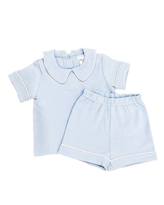 Piping Collared Short Set
