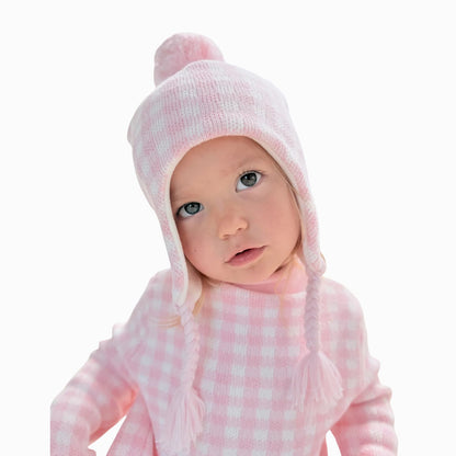 Knit Gingham Hats - OCTOBER TAT