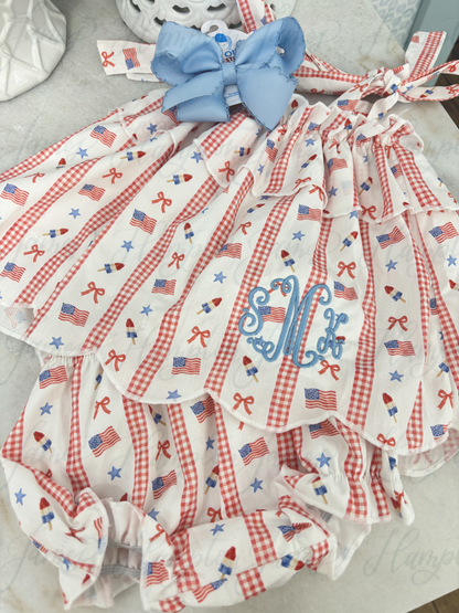 *June arrival* All American Tie Diaper Set