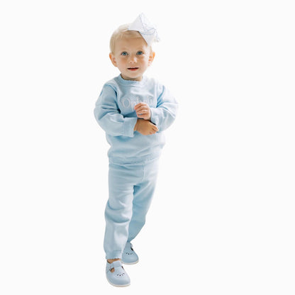 Scallop Organic Cotton Knit Set - OCTOBER TAT