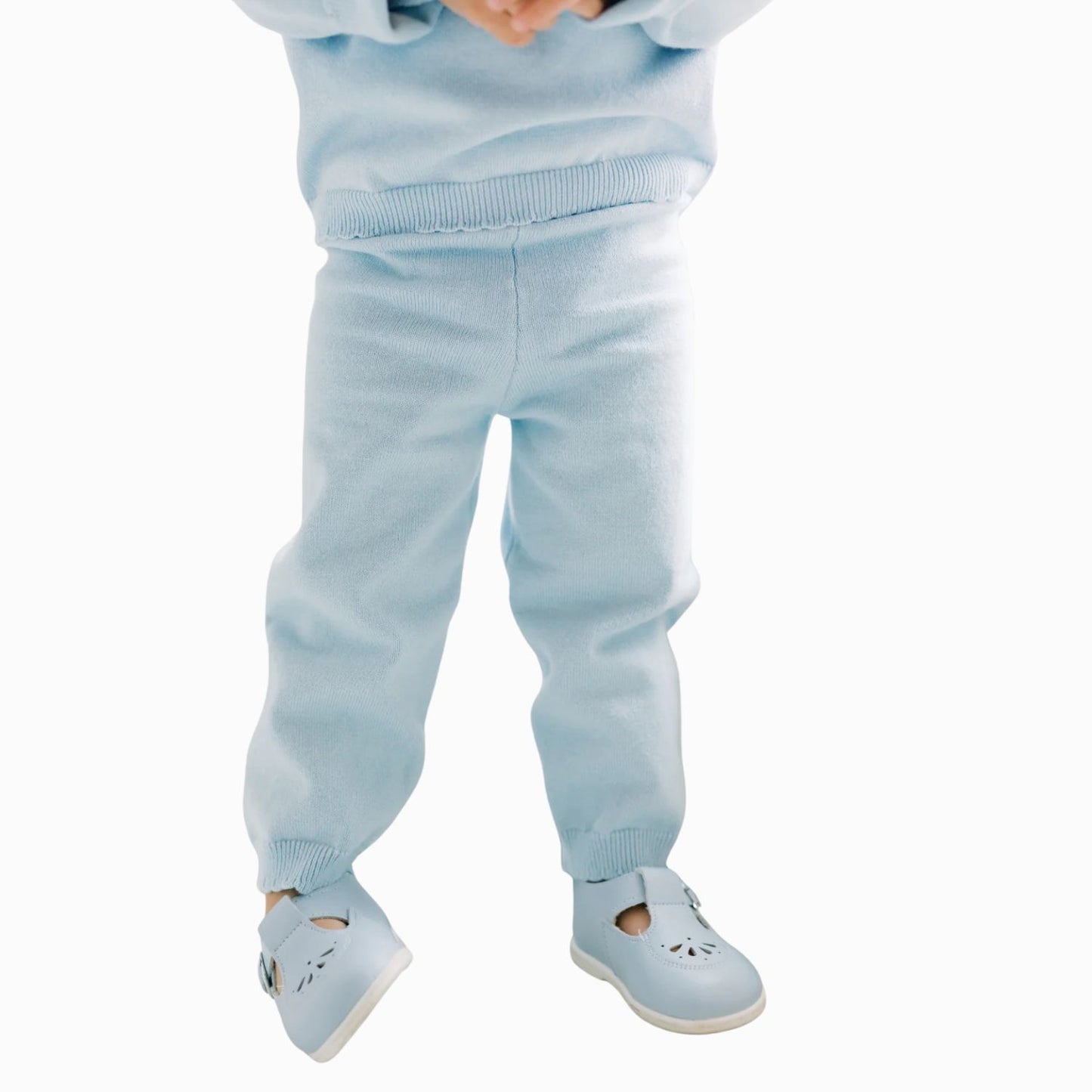 Scallop Organic Cotton Knit Set - OCTOBER TAT