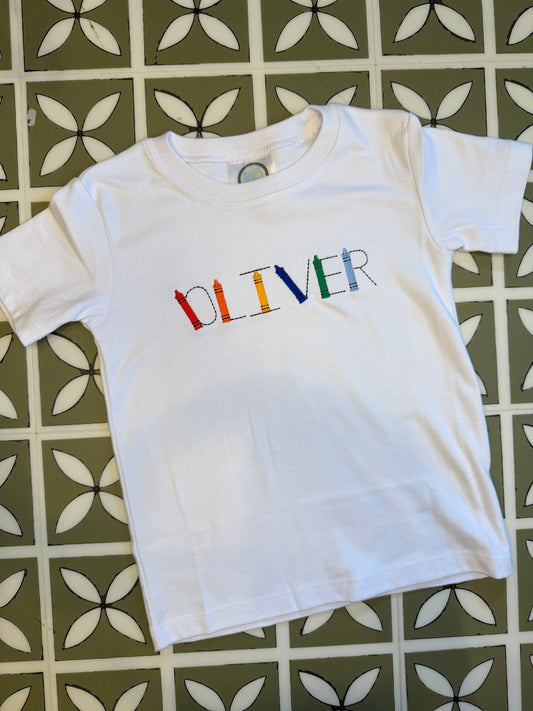 Pre School Crayon Shirt