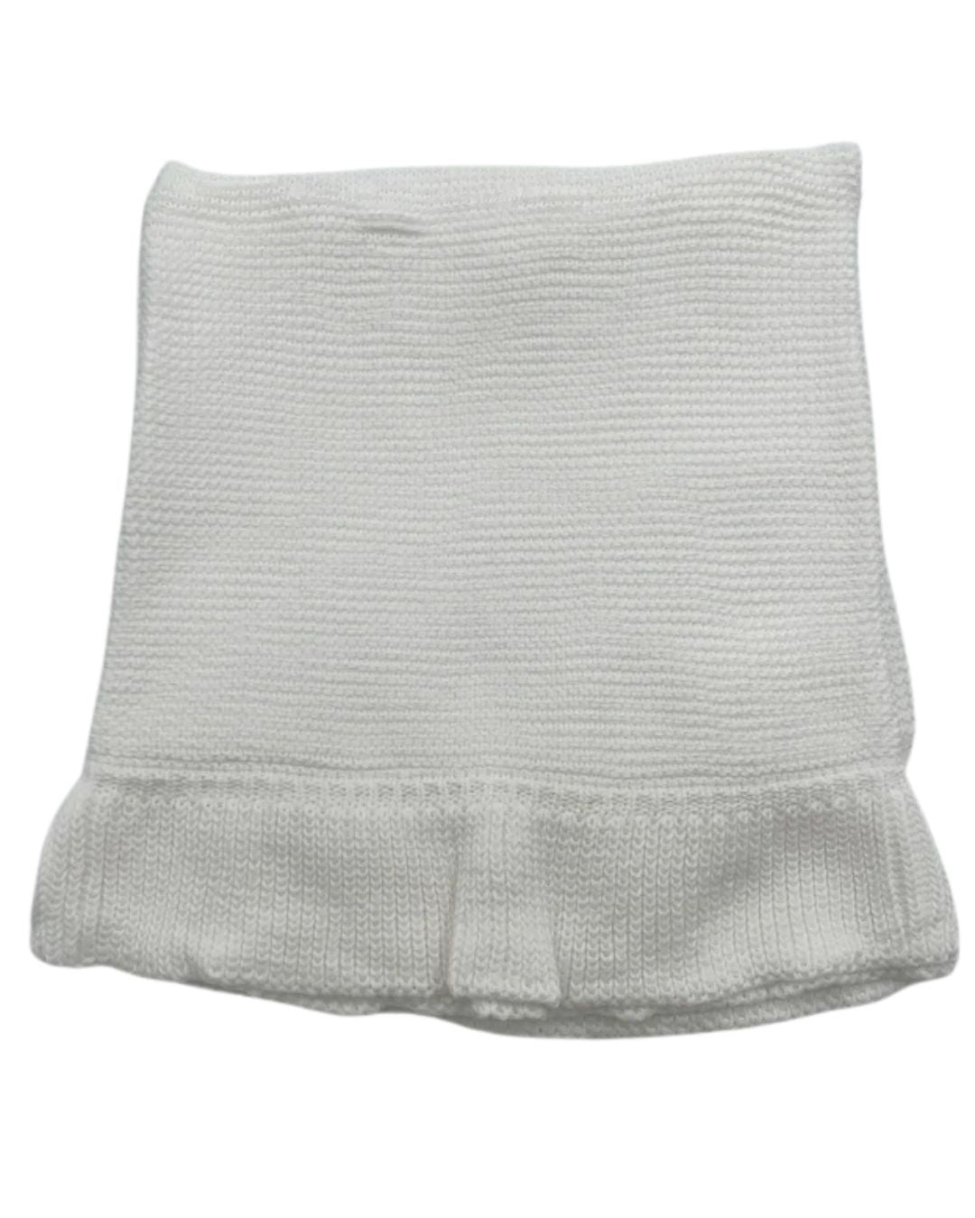 Knit Ruffle Edge Blanket