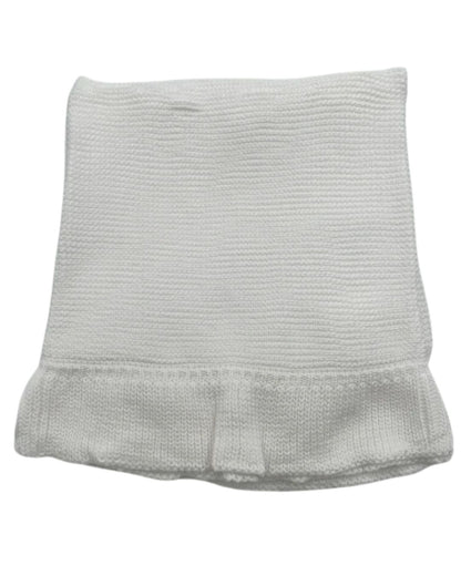 Knit Ruffle Edge Blanket