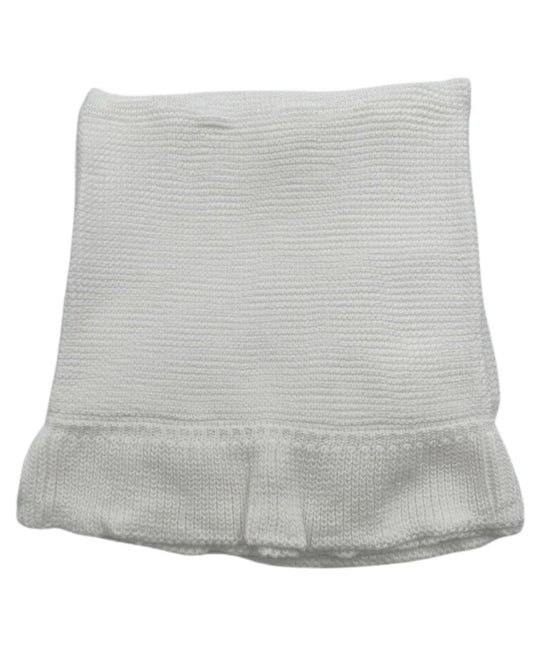 Knit Ruffle Edge Blanket