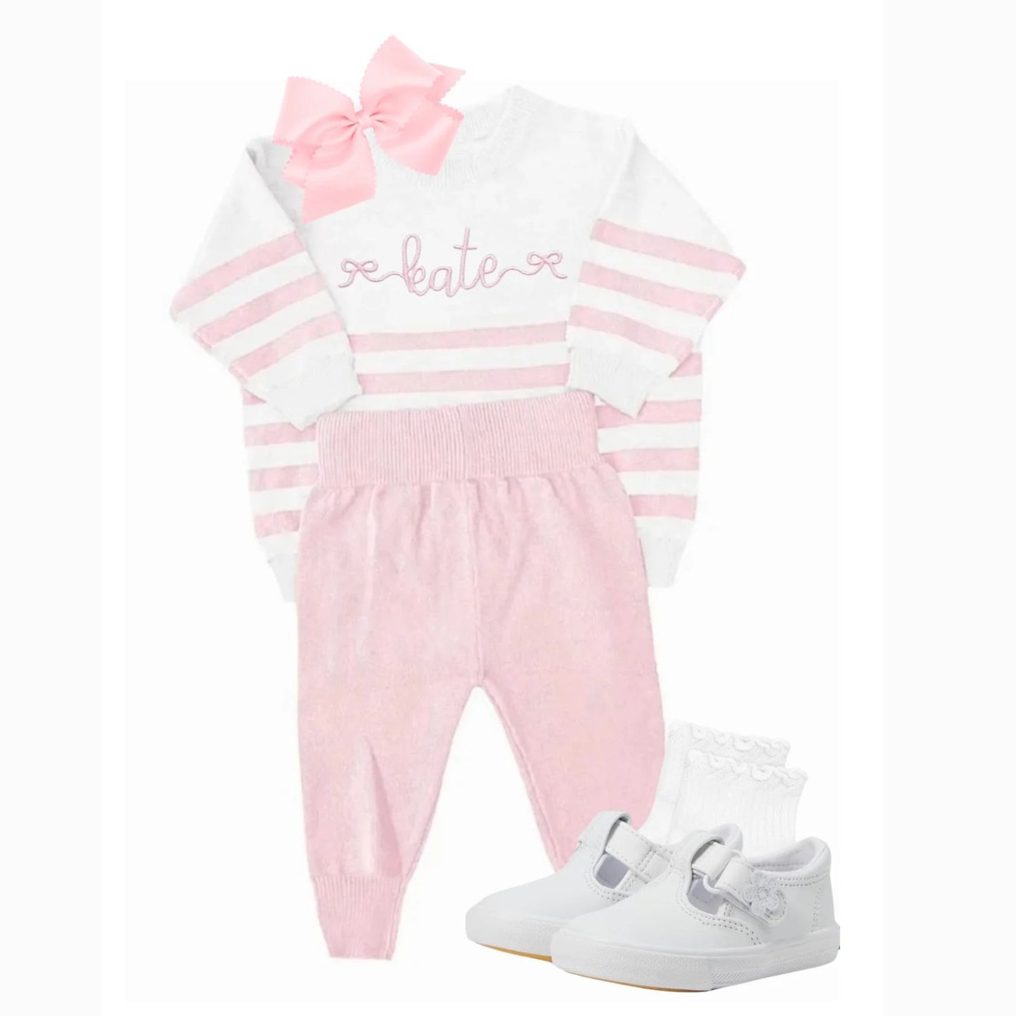 Striped Organic Cotton Knit Set *November TAT*
