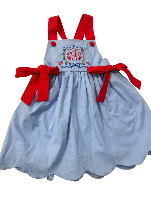 *June arrival* Sweet Land of Liberty Scalloped Dress