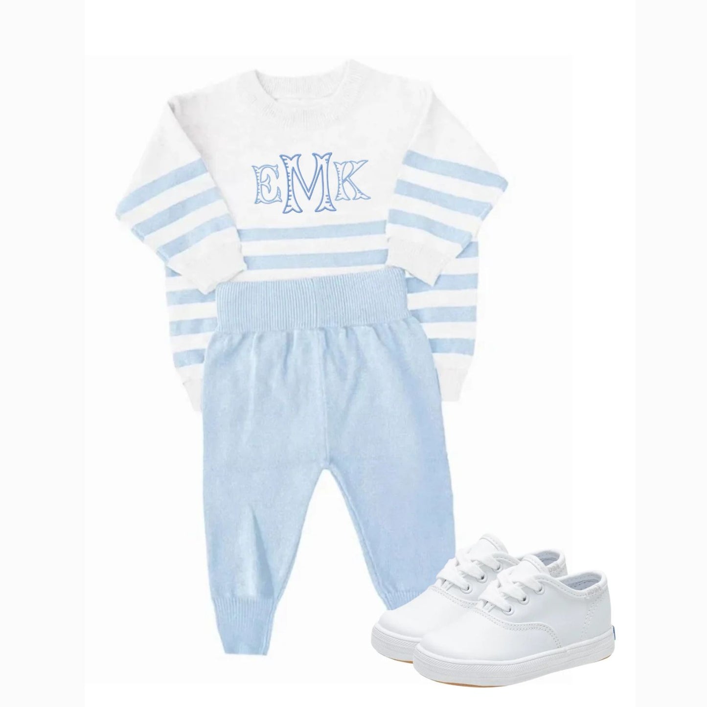 Striped Organic Cotton Knit Set *November TAT*