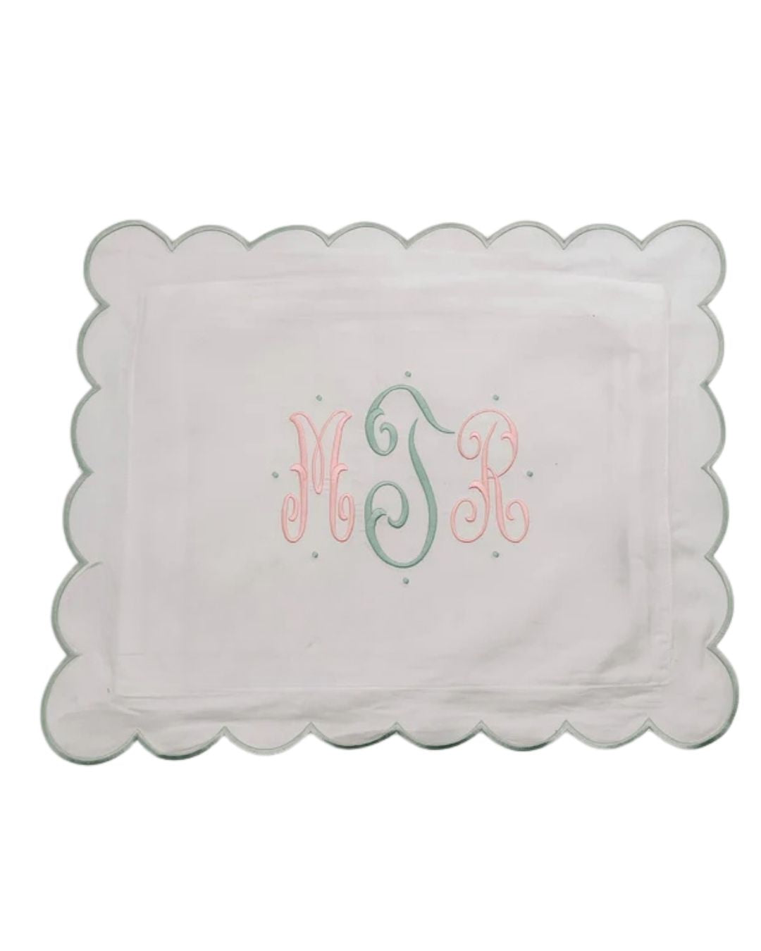 Scallop Edge Pillow Cover - Smooth Cotton