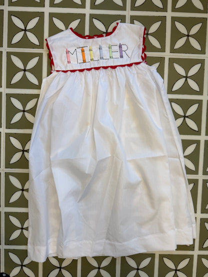 Pastel Crayon Font - Ric Rac Dress
