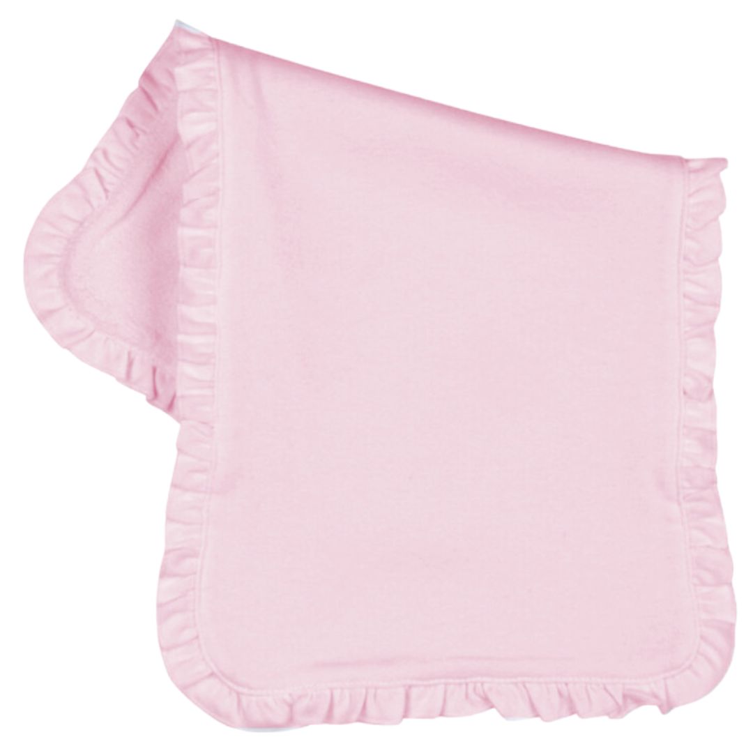 Custom Ruffle Trim Burp Cloth