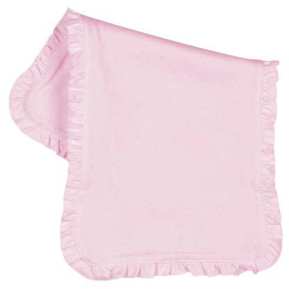 Custom Ruffle Trim Burp Cloth