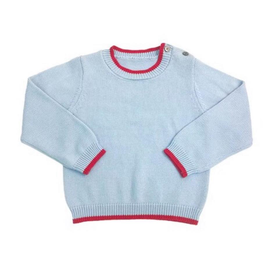 Blue and Red Sweater