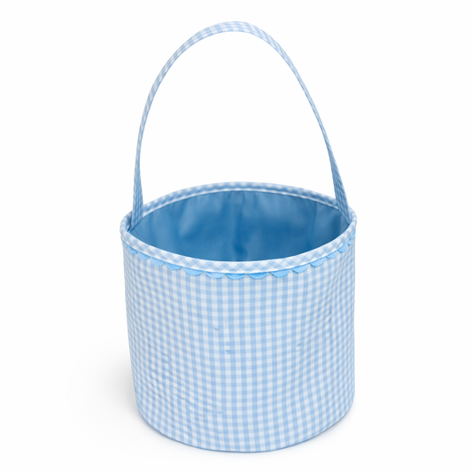 Gingham and Ric Rac Easter Basket