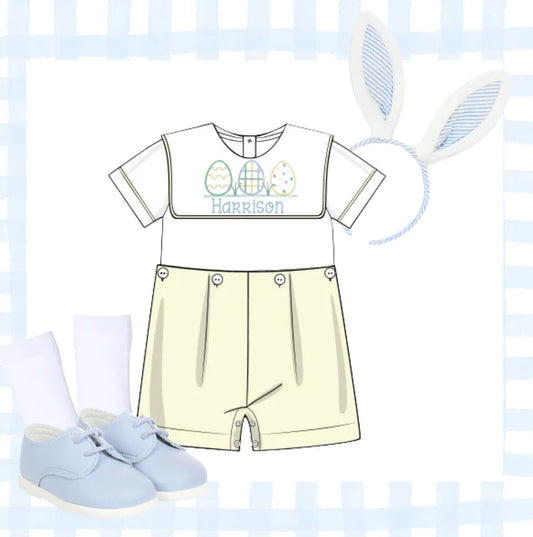 *Easter and Golf Pre-Order* Boys Spring Short Set - Ships end of March
