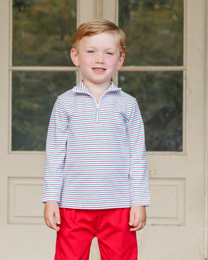 Christmas Candy Stripe Evan Pullover + Knit Red Pants