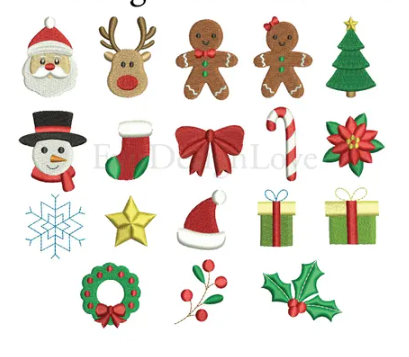 Linen Christmas Card Album Book