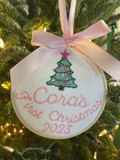 Hoop Christmas Ornament