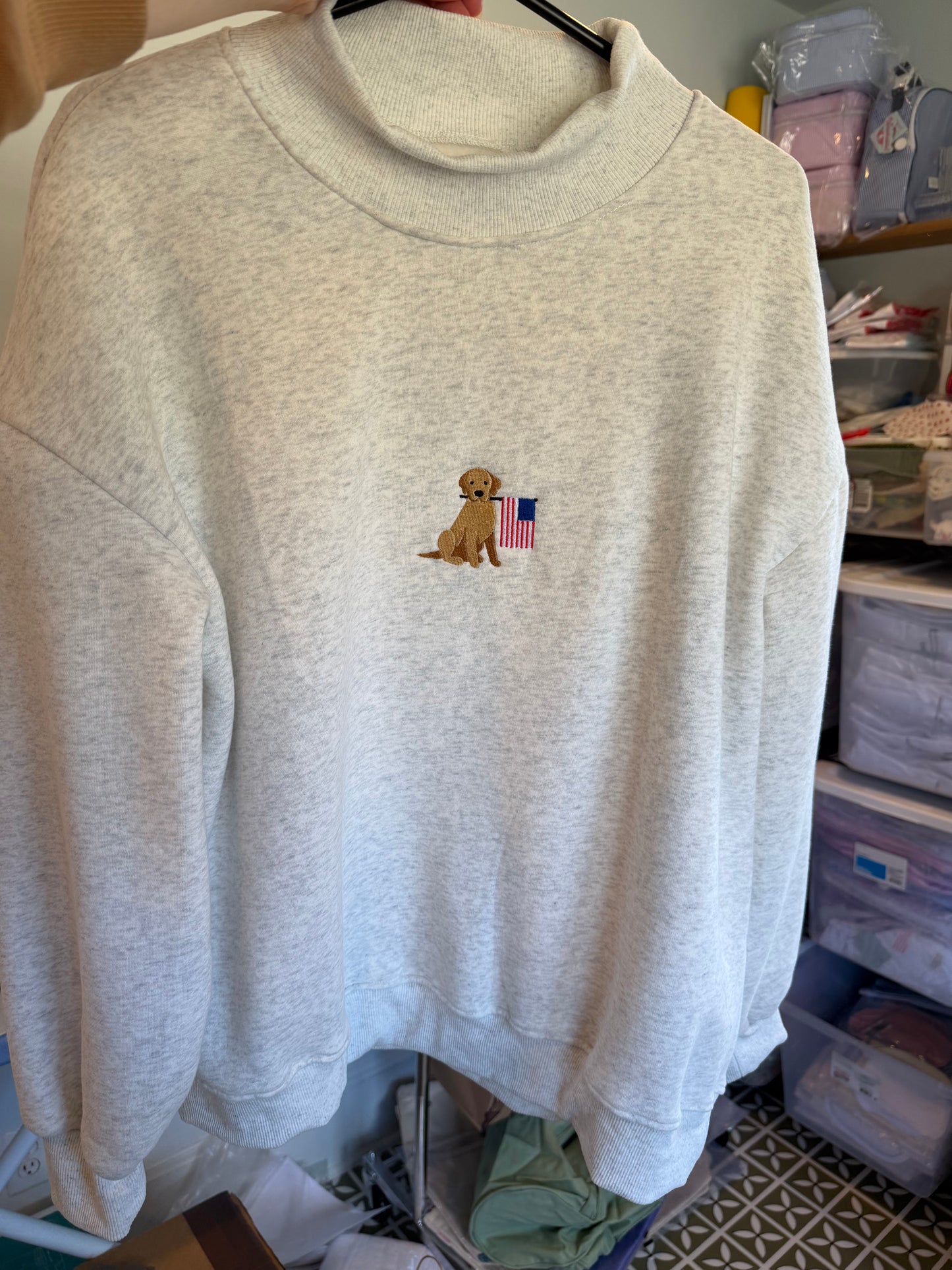 Mock Neck Sweatshirt (Adult)