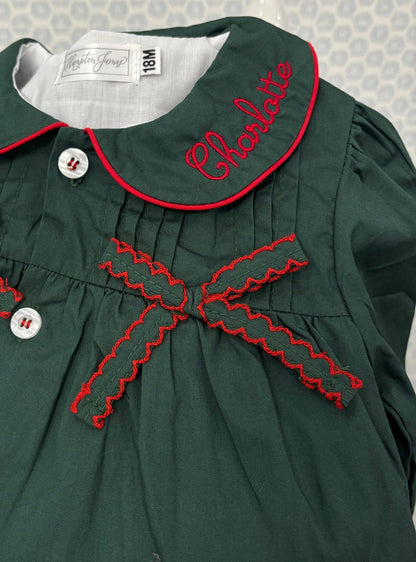 Evergreen Bow Dress
