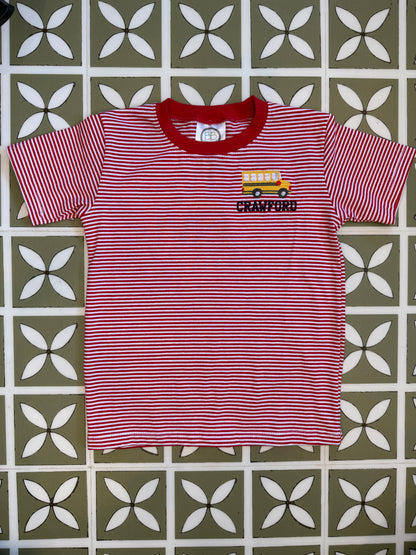 Red Stripe  Bus T Shirt
