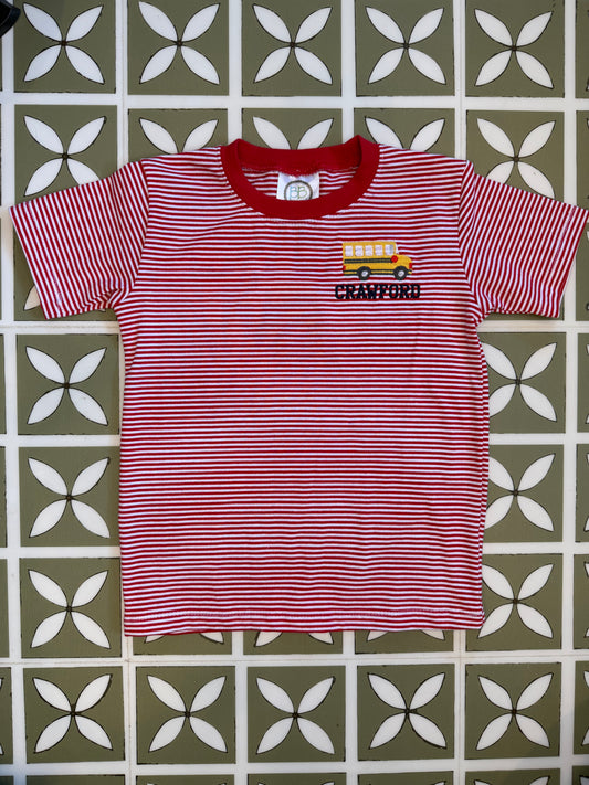Red Stripe  Bus T Shirt