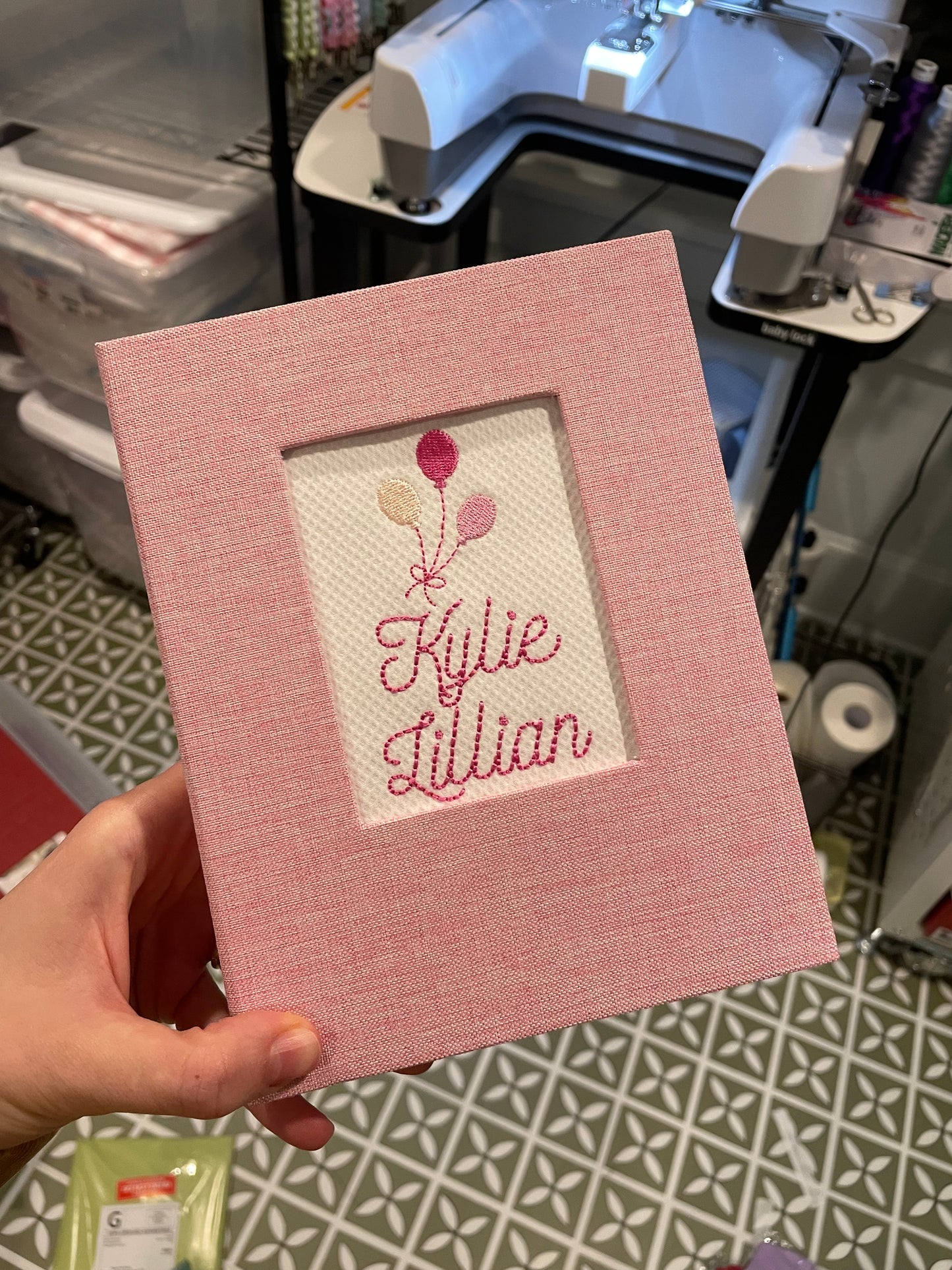 Linen Birthday Album Book 4X6 or 5X7