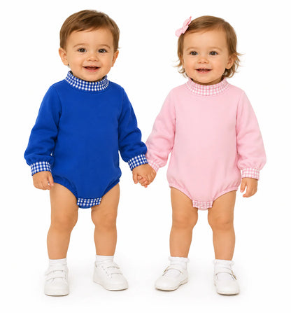 Pre- Order :  Baby Mock Neck Sweatshirt Bubble - September TAT