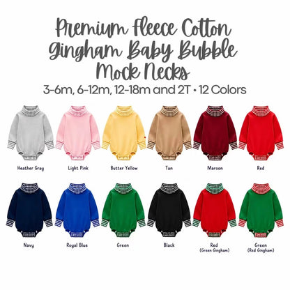 Pre- Order :  Baby Mock Neck Sweatshirt Bubble - September TAT