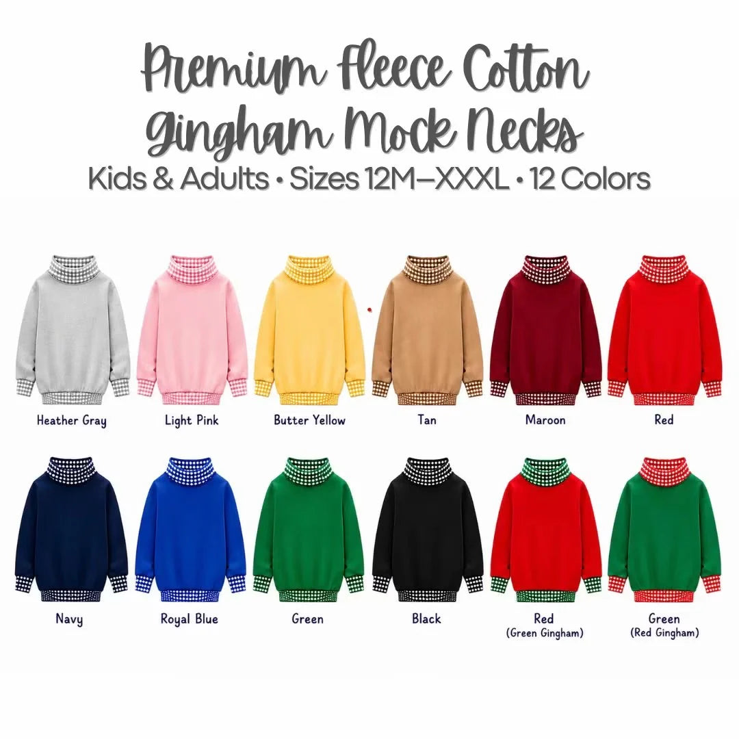 Pre- Order : Kids Mock Neck Sweatshirt - NOVEMBER TAT