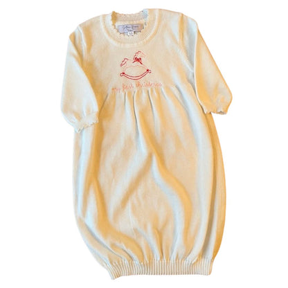 Knit Boy and Girl Newborn Gown