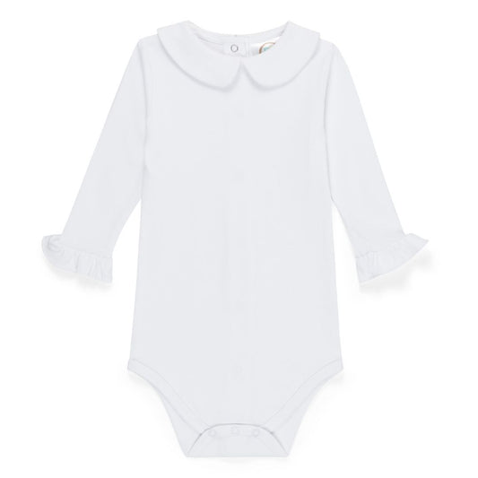 Valentines Girls Peter Pan Collar Shirt and Bodysuit