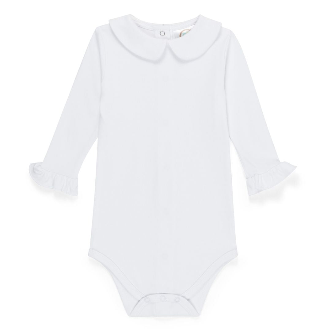 Valentines Girls Peter Pan Collar Shirt and Bodysuit